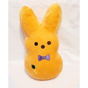 12" Peeps Orange Plush Stuffed Bunny Rabbit Easter Toy